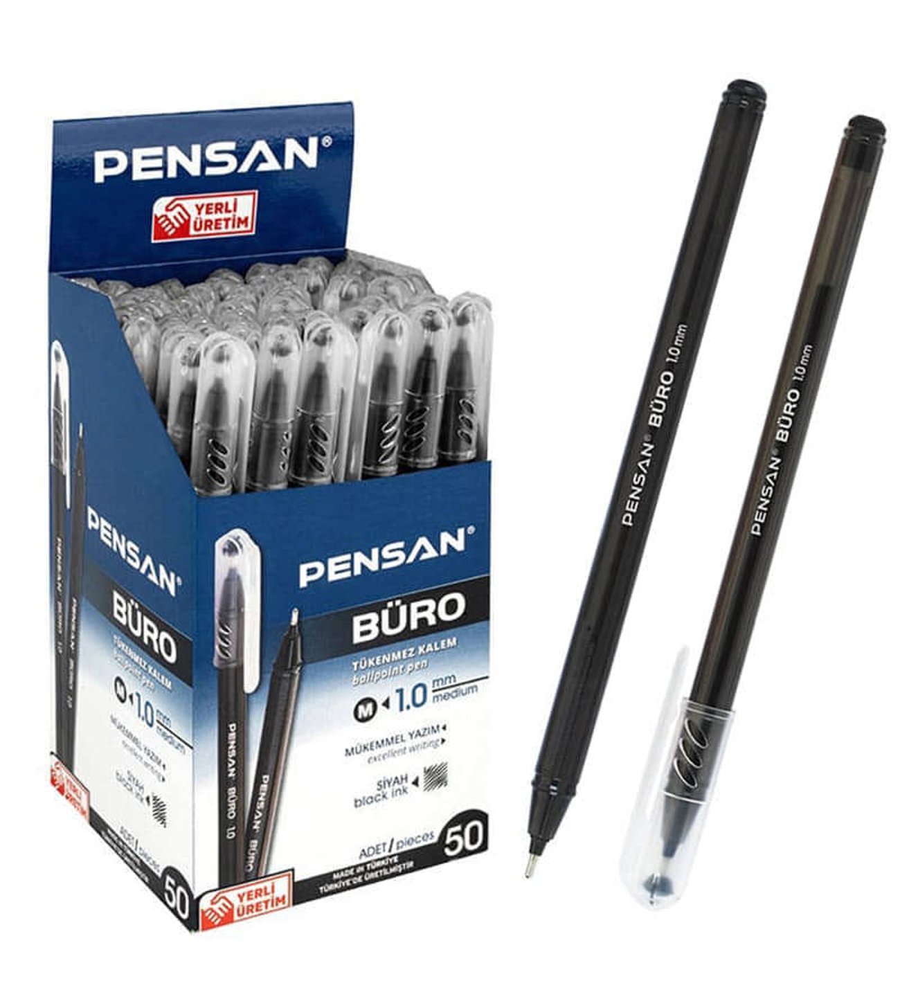 Pensan Büro Tükenmez Kalem 1 mm Siyah